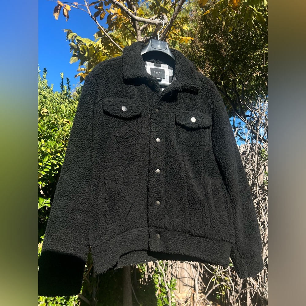 Black Fleece Bomber Jacket